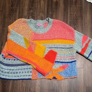 Colorful Patchwork Sweater